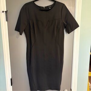 Ann Taylor Classic Black Midi Dress